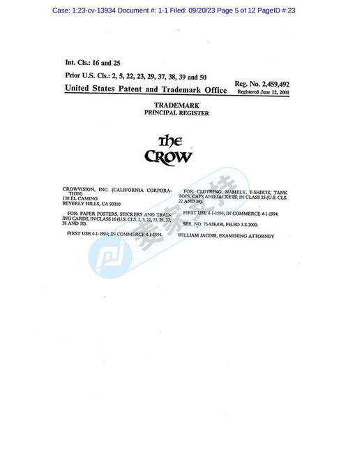 美國(guó)tme律所代理the crow烏鴉商標(biāo) 版權(quán)再回歸,跨境賣家速排雷